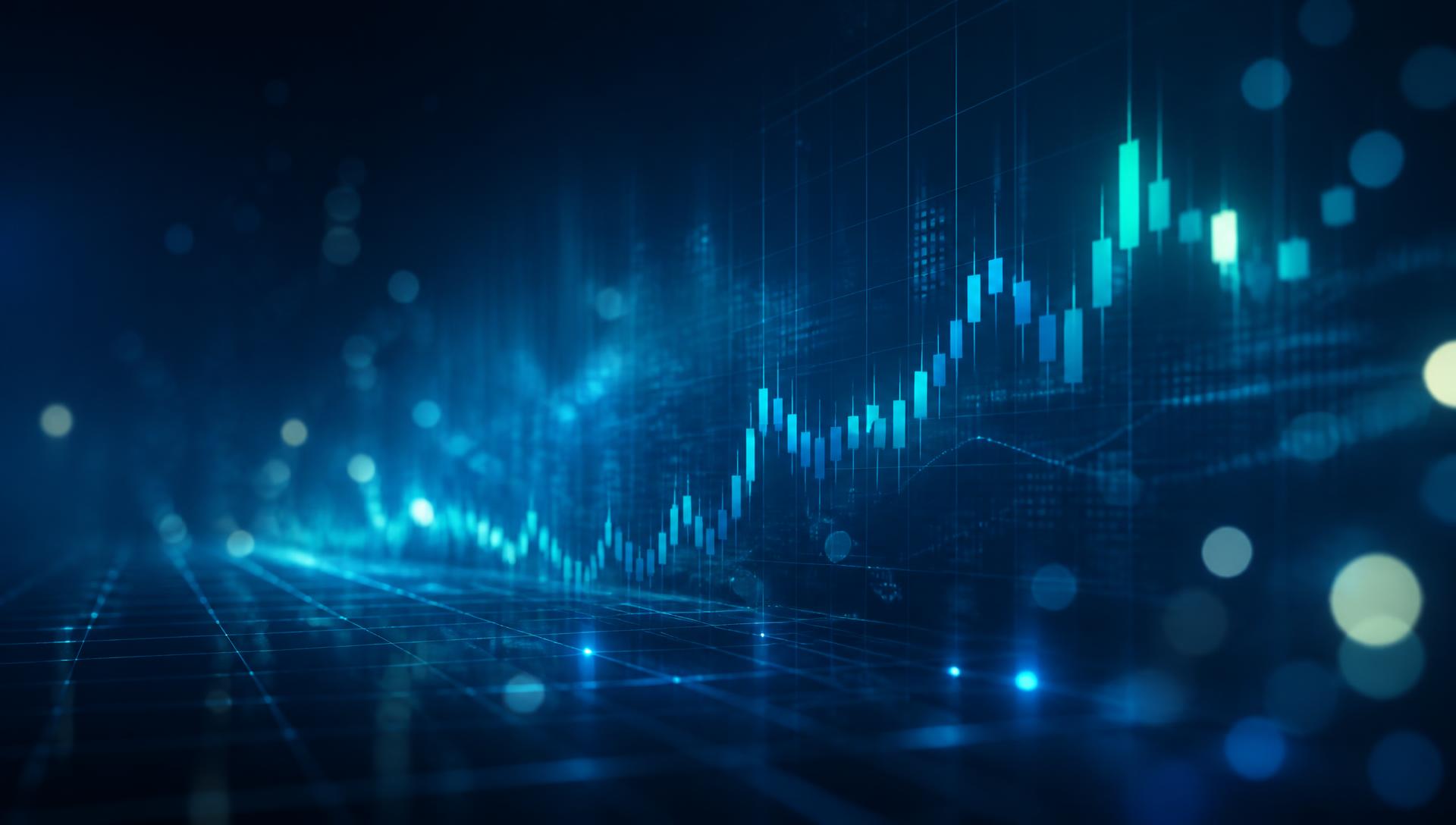Abstract financial chart background representing NordicFX trading platform research